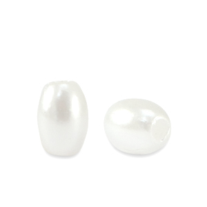 Zoetwaterparels imitatie rice White
