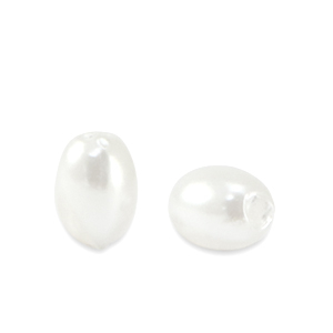 Zoetwaterparels imitatie rice White