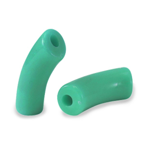 Kralen van acryl tube Turquoise