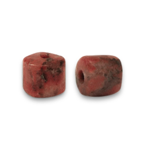 Disc natuursteen kralen graniet 4x4mm Terracotta brown