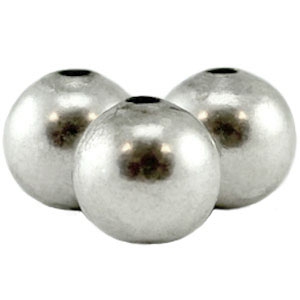 DQ metalen kralen 4mm Antiek zilver 