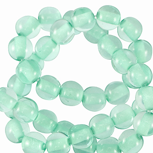 Polaris kralen 8 mm rond Cristallo Arlington green