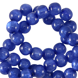 Polaris kralen 6 mm rond Mosso Dark royal blue
