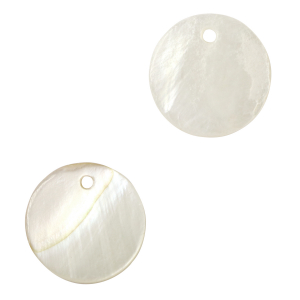 Schelp hanger special 8mm White (natuurlijke kleur schelp)