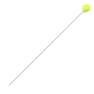 Metaal onderdelen DQ nietstift 52mm Antiek zilver-neon yellow (nikkelvrij)