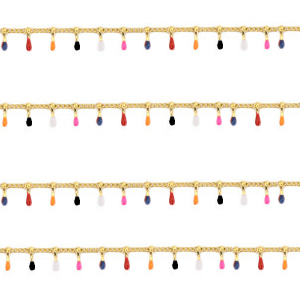Benodigdheden van Stainless steel Roestvrij staal (RVS) jasseron spike Goud-multicolour