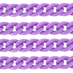 Acryl schakels 18mm matt Petal purple