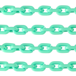 Acryl schakels 15mm shiny Turquoise green