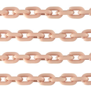Acryl schakels 15mm matt Vintage pink