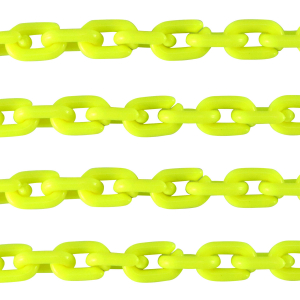 Acryl schakels 15mm shiny Neon yellow