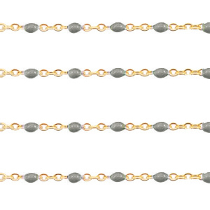 Benodigdheden van Stainless steel Roestvrij staal (RVS) jasseron 1mm Olive green-gold