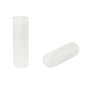 Kralen natuursteen melkkwarts tubes White