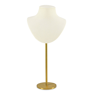 Sieraden display buste voor kettingen Gold-beige