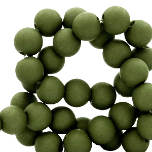8 mm kralen van acryl Sacramento green
