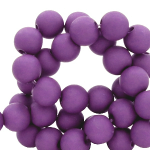 4 mm kralen van acryl Imperial purple