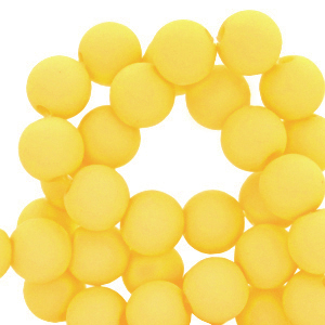 4 mm kralen van acryl Blazing yellow
