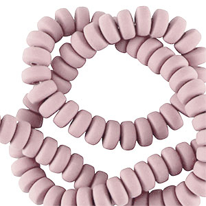 Polymeer kraal rondellen 7mm Vintage pink