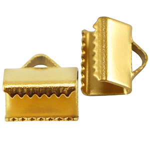 Benodigdheden van Stainless steel Roestvrij staal (RVS) lintklem 8mm Gold