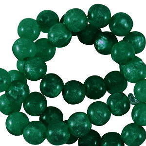 Polaris kralen 6mm rond Mosso Eden green