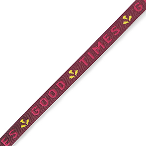 Tekstlint "good times" Purple-pink