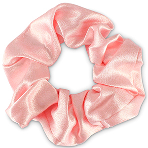 Scrunchie silky haarelastiek Pink