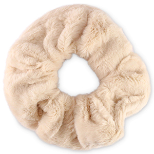 Scrunchie furry haarelastiek Peachskin rose
