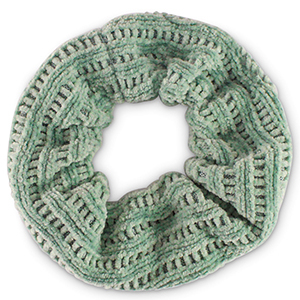 Scrunchie corduroy haarelastiek Iceberg green