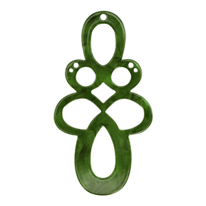 Hangers van resin barok Moss green