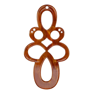 Hangers van resin barok Topaz brown