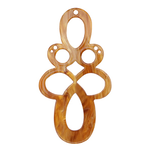 Hangers van resin barok Harvest orange-brown