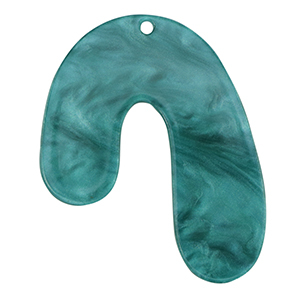 Hangers van resin organic Petrol blue