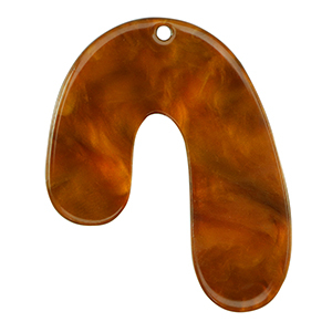 Hangers van resin organic Topaz brown