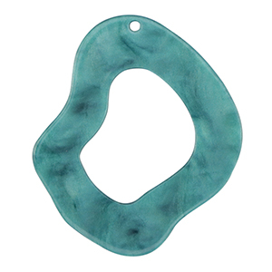Hangers van resin organic Petrol blue
