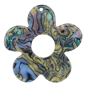 Hangers van resin bloem Multicolor marble