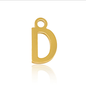 Bedels van Stainless steel Roestvrij staal (RVS) initial D Gold