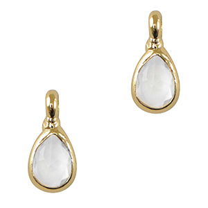 Hanger van crystal glas drop Crystal-gold