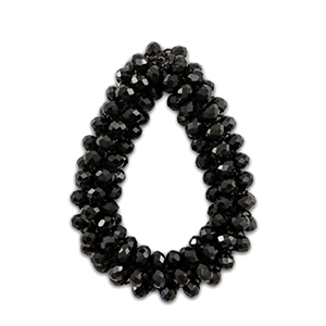 Hangers van facet drop Black