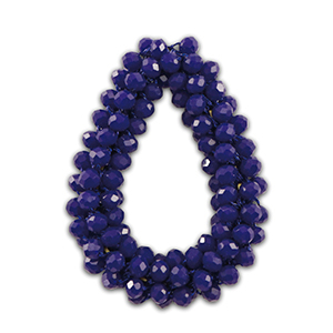 Hangers van facet drop Dark blue