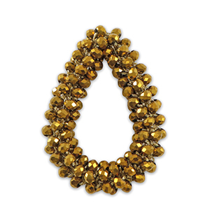 Hangers van facet drop Gold