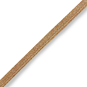 Elastisch Ibiza lint Champagne gold metallic