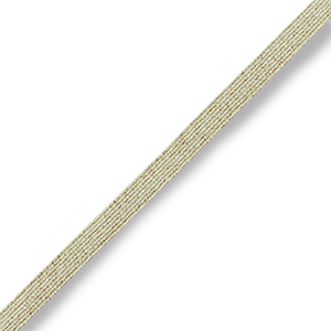Elastisch Ibiza lint Ivory gold