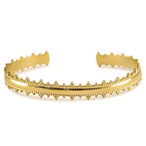 Armbanden van Stainless steel Roestvrij staal (RVS) bangle Gold