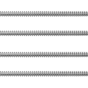 Benodigdheden van Stainless steel Roestvrij staal (RVS) jasseron snake 2.5mm Zilver