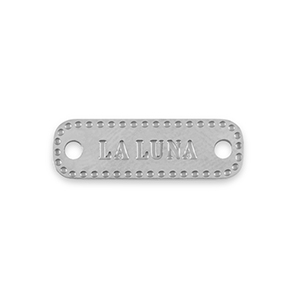 Bedels van Stainless steel Roestvrij staal (RVS) tussenstuk La Luna Silver