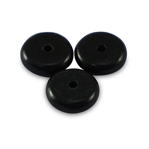 Rondellen natuursteen kralen agaat 6mm Black