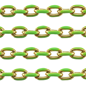 Benodigdheden van Stainless steel Roestvrij staal (RVS) jasseron ankerketting Gold-green