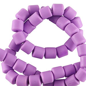 Polymeer kraal 6mm Purple