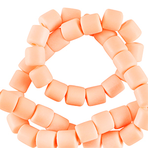 Polymeer kraal 6mm Salmon orange