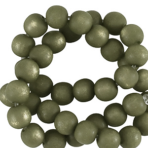 Super Polaris Apaco kralen 4 mm rond matt Sea green