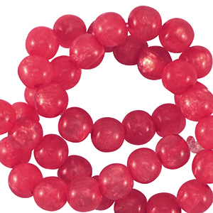 Polaris kralen 4 mm rond Mosso Pink blast